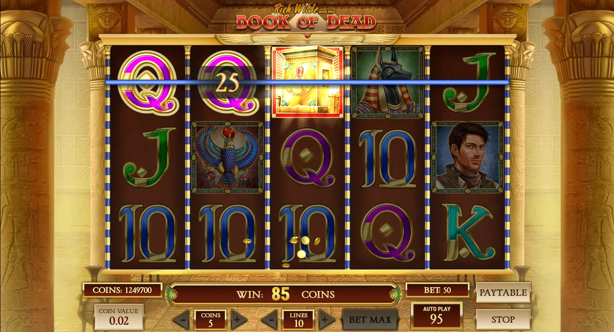 Book of Dead multiplier feature